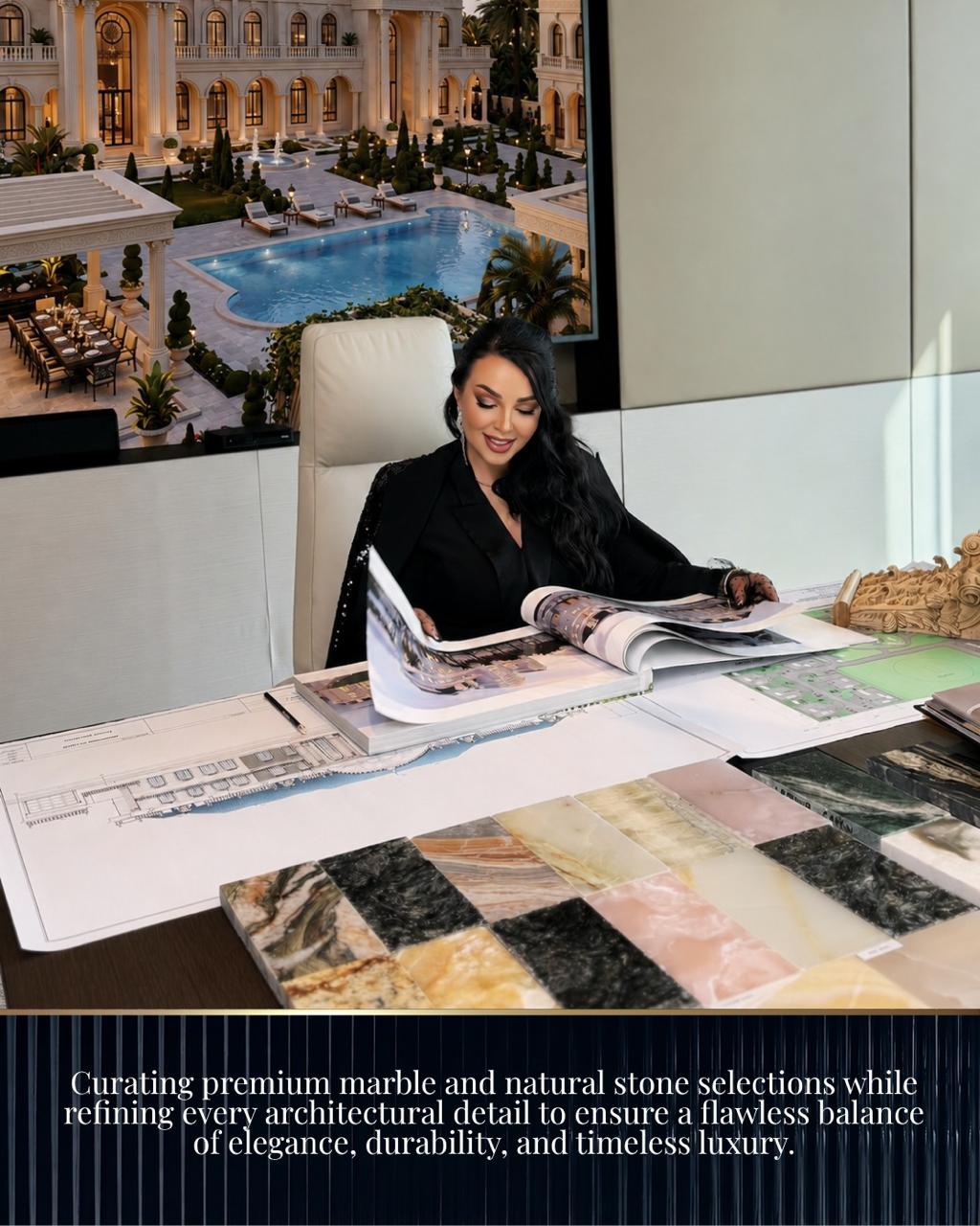 Curating premium marble and natural stone selections while refining every architectural detail to ensure a flawless balance of elegance, durability, and timeless luxury.