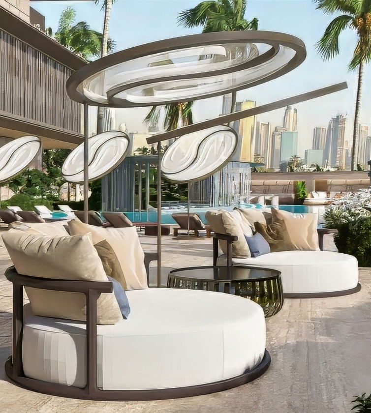 Зона отдыха снаружи