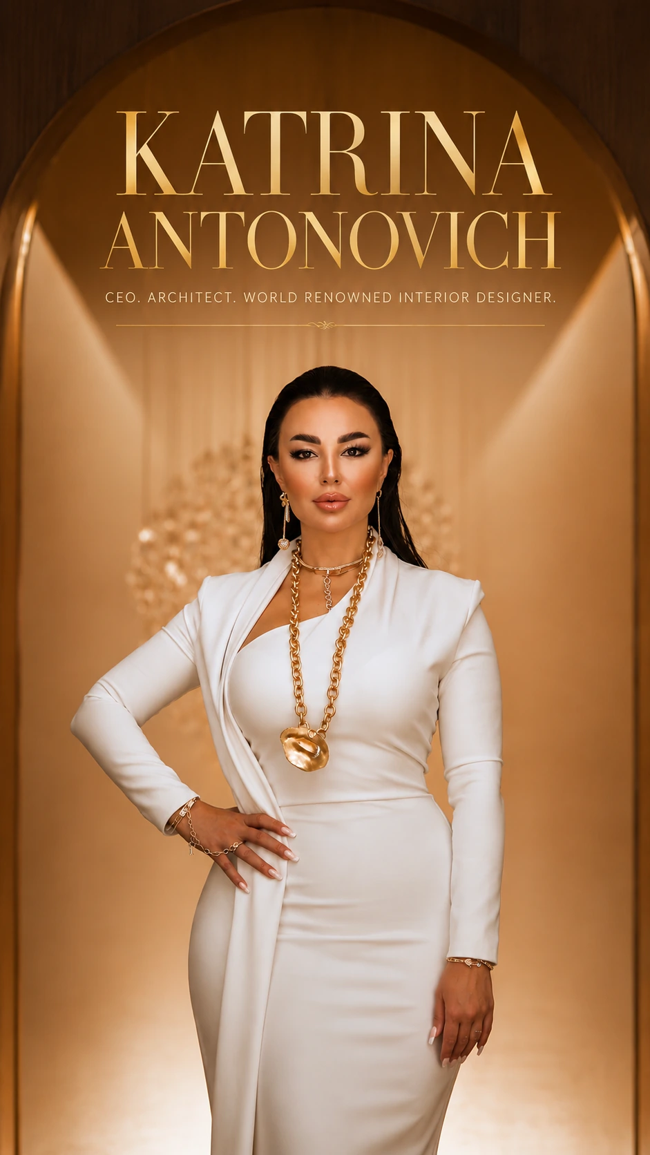 Katrina Antonovich at the Antonovich Group studio, Dubai
