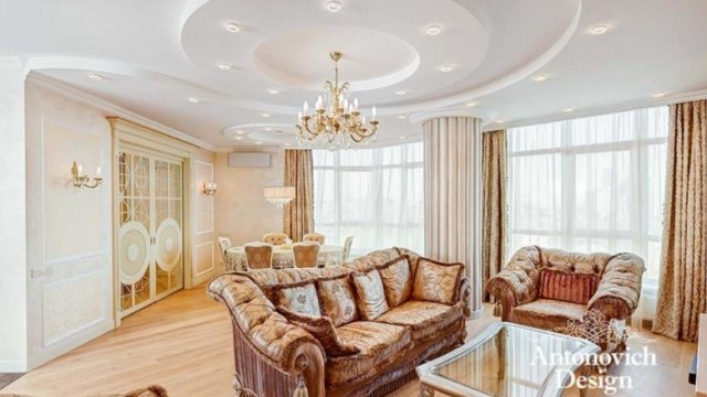 صورة غرفة معيشة كلاسيكية