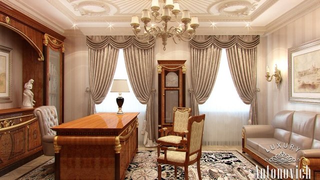 Офисный интерьер в ОАЭ — классика и роскошь