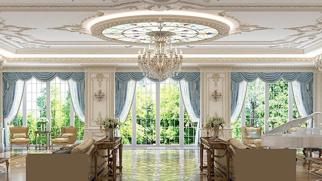 Royal Living Room Design