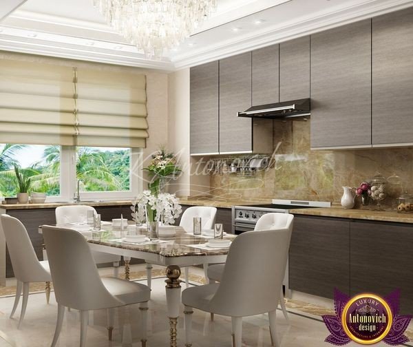 Traditional Sri Lankan kitchen with wooden cabinets and granite countertops