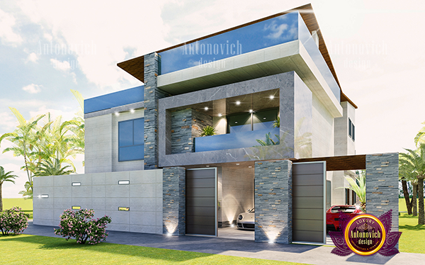 Innovative industrial exterior with mixed materials