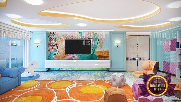 Playful lighting options for an energetic children's sitting room