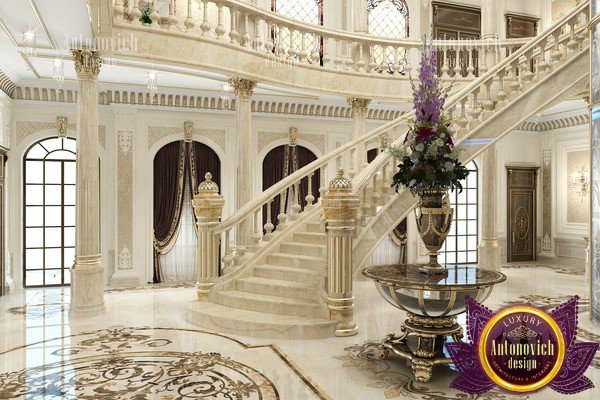 تصميم صالة فاخرة خالدة مع أعمال فنية وإضاءة مميزة