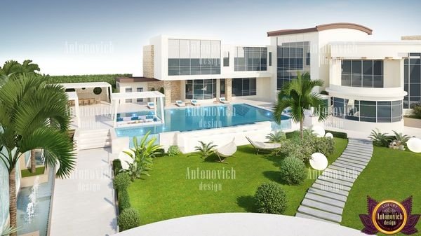 Stunning architectural masterpiece with unique curves and lines