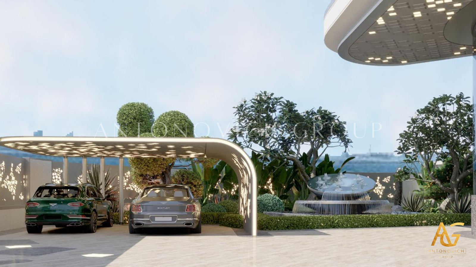 Ultra Luxury Villa Exterior Design & Smart Parking