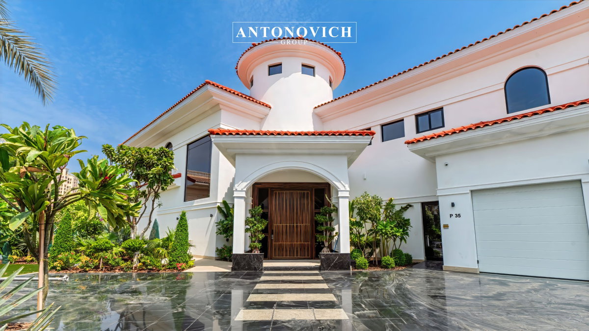 Luxury Villa Transformation at Palm Jumeirah: Exterior, Landscape, and Swimming Pool Design