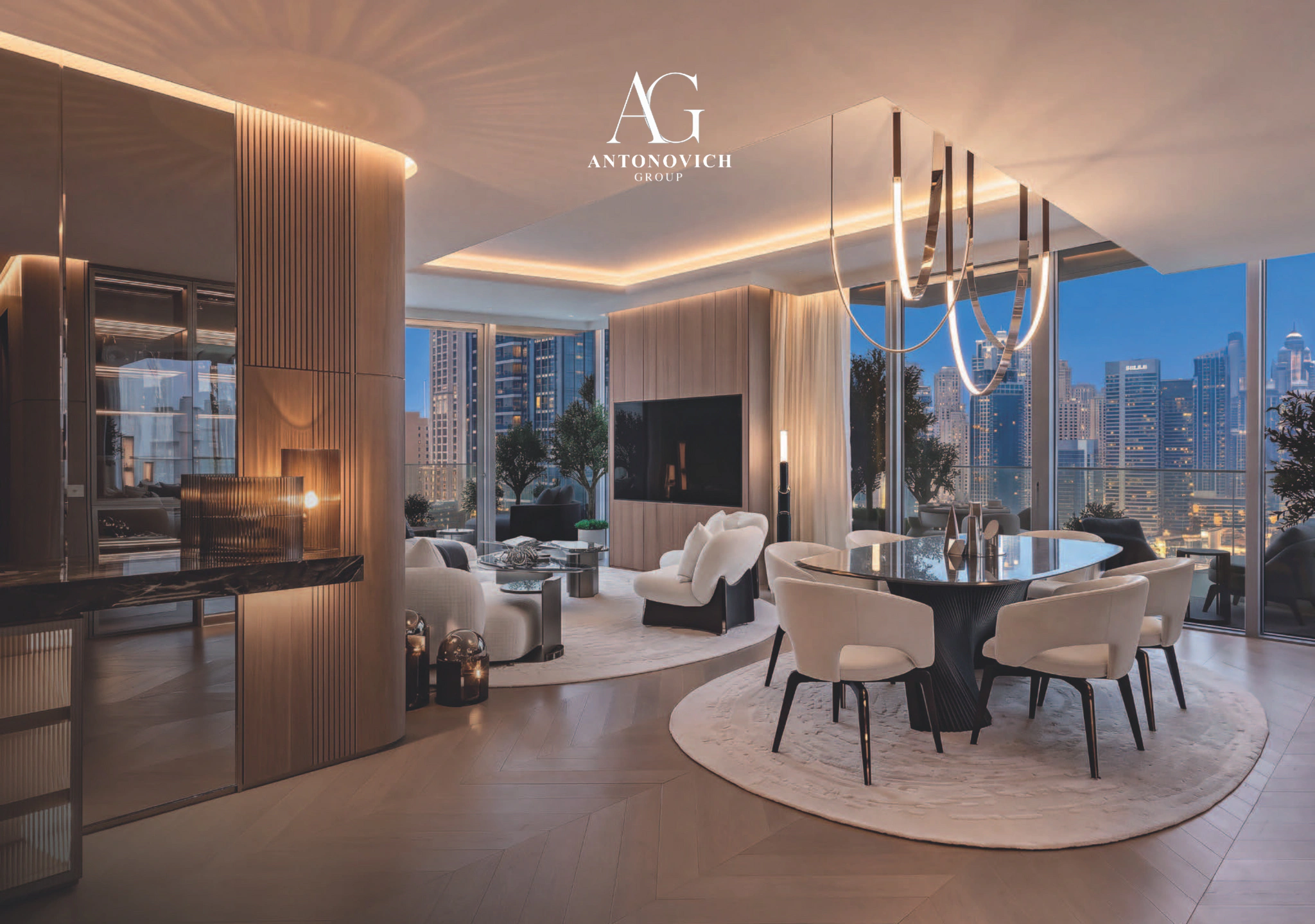 Modern Luxury Apartment Interior Design & Fit-Out by Antonovich Group