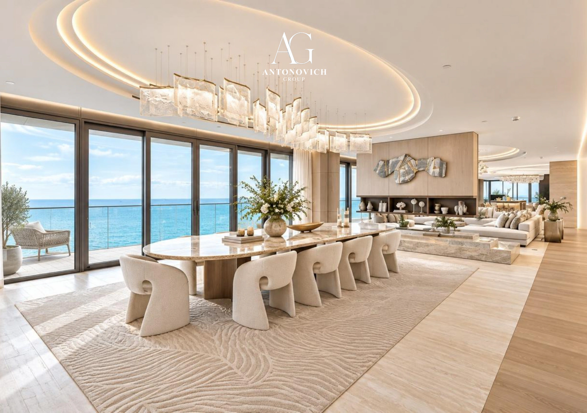 Living Room Interior Design in Palm Jumeirah