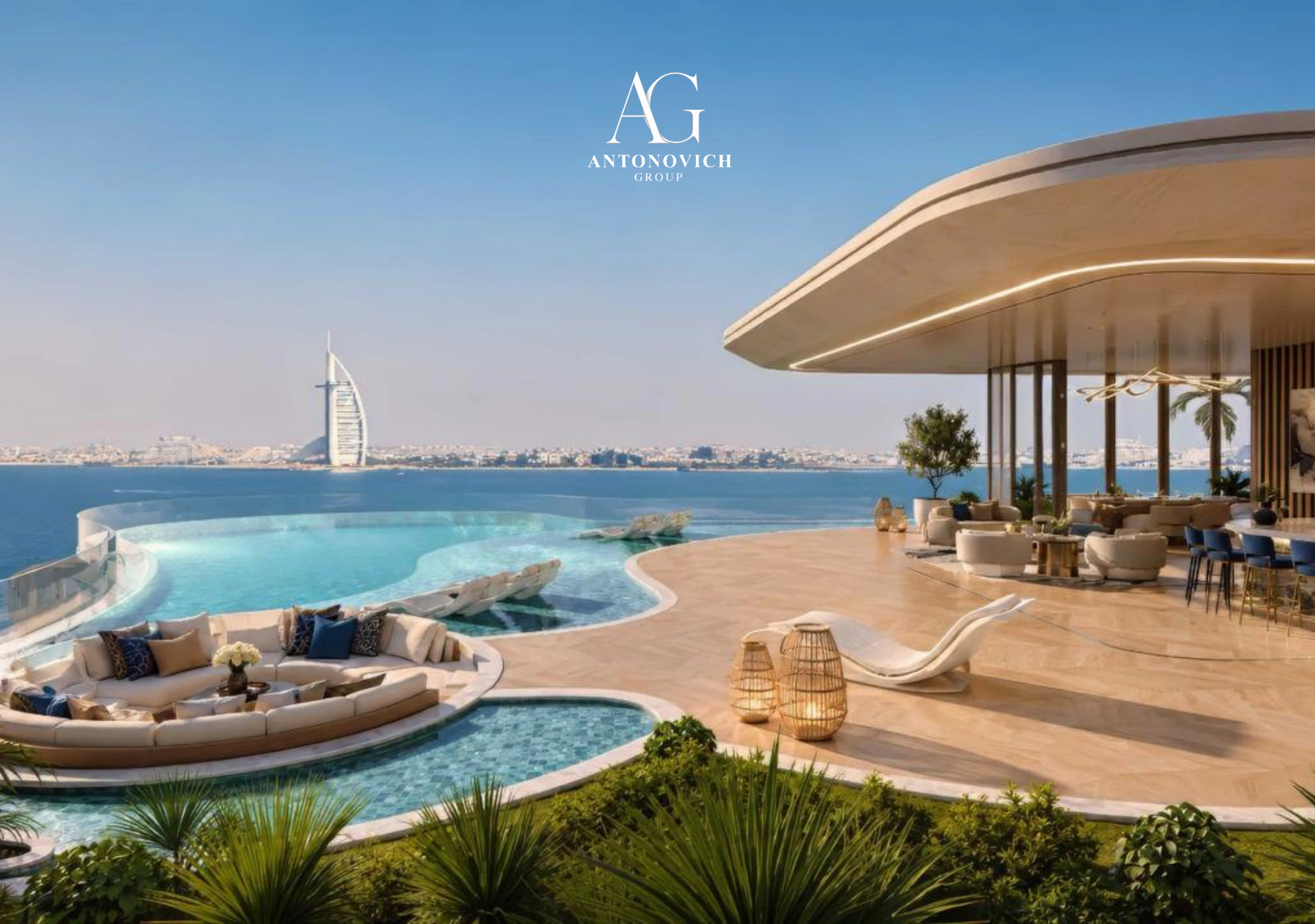 Living Room Interior Design in Palm Jumeirah