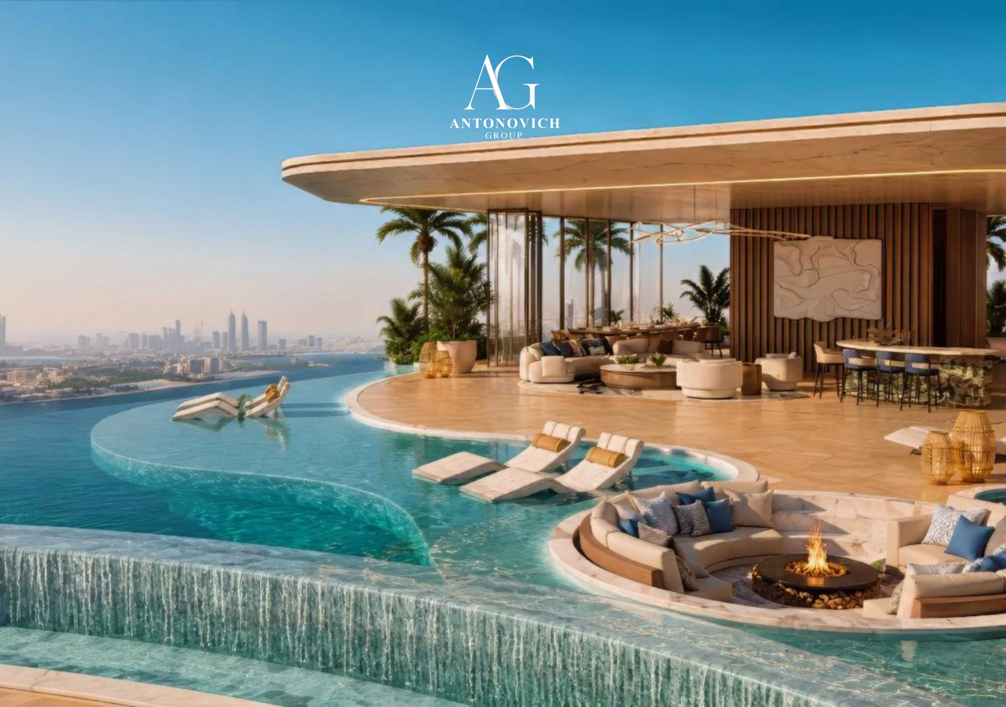 Living Room Interior Design in Palm Jumeirah