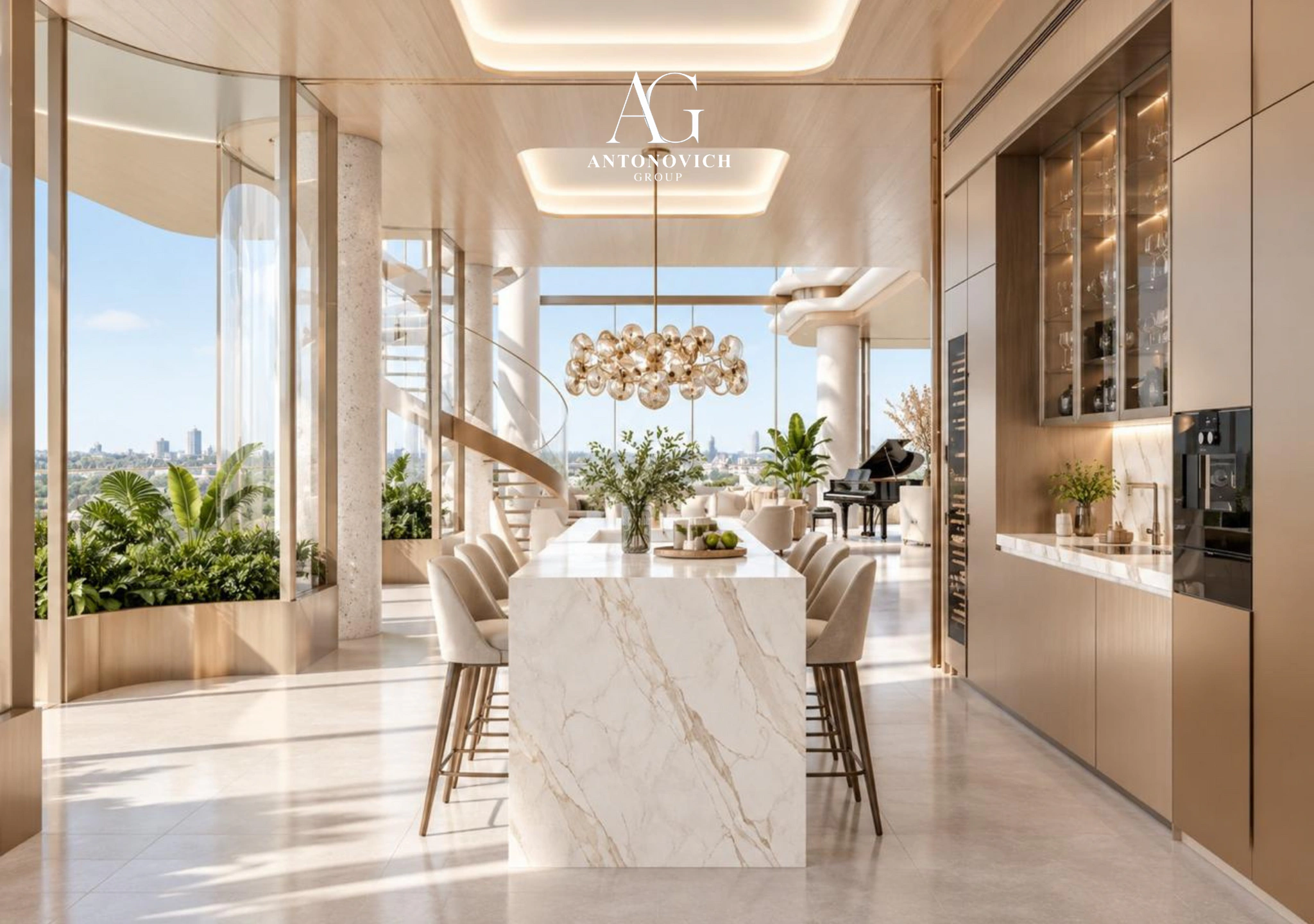 Living Room Interior Design in Palm Jumeirah