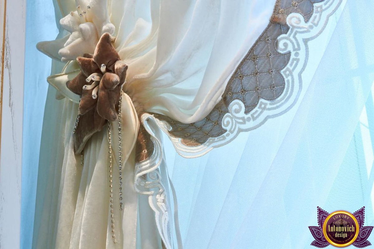 Curtains design detail in Dubai