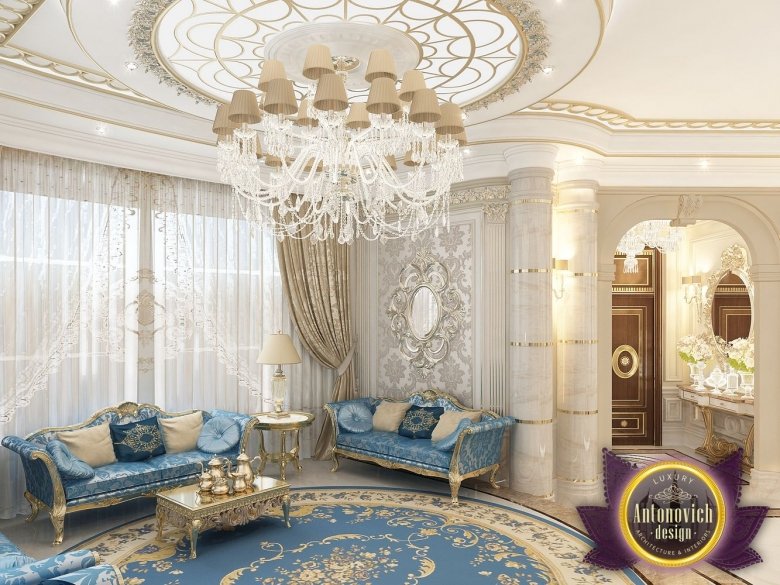 Marble details in luxury interior