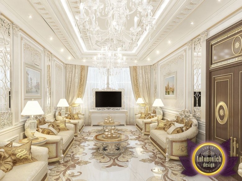 Elegant staircase with forged balustrade