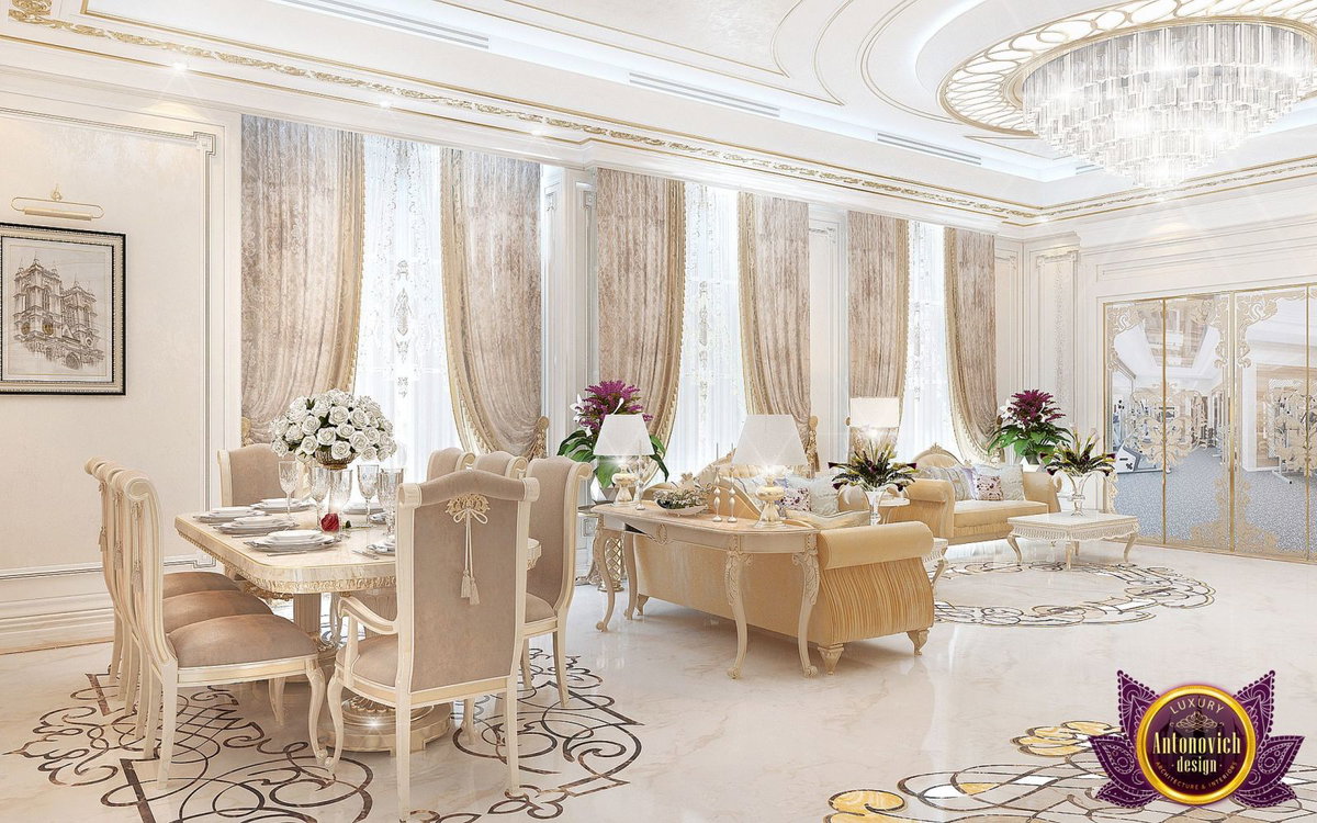 Luxury living space design details