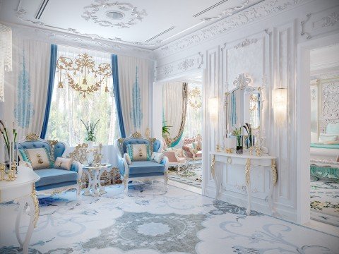 The image shows a female figure, likely a mermaid, holding onto a globe while she floats in the water. She has a serene expression on her face and she is surrounded by a light blue glow. The globe appears to be the Earth and there are silhouettes of continents and oceans visible.