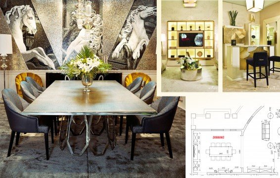 The picture shows a brown wooden table with two green chairs in the middle of a sunny, grassy meadow. The chairs are facing each other, suggesting that two people could sit at the table and enjoy the outdoors.