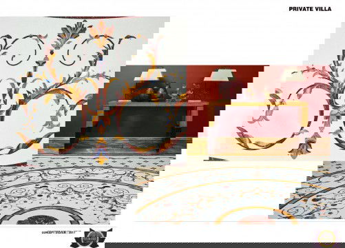 The picture shows a man wearing a safety harness while standing on the edge of a rooftop. He is looking out over a city landscape and a large body of water.