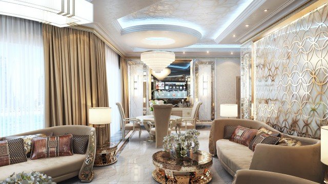 معرض صور التصميم الداخلي في دبي من لاكشري انتونوفيتش ديزاين