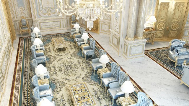 A bright, contemporary kitchen featuring a granite countertop, stainless steel appliances and custom cabinetry.