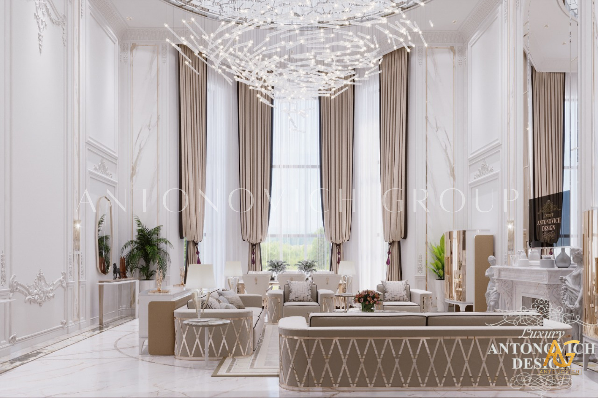 Exquisite Interior Design For Villa In Dubai
