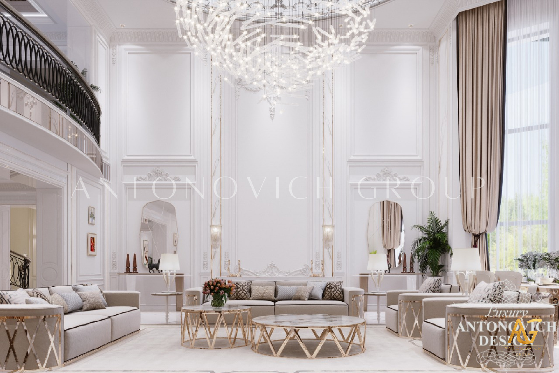 Exquisite Interior Design For Villa In Dubai