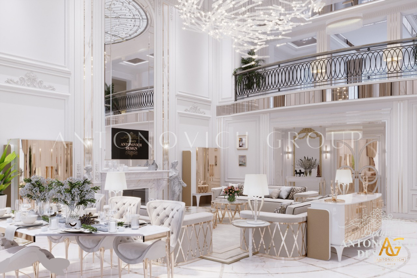 Exquisite Interior Design For Villa In Dubai