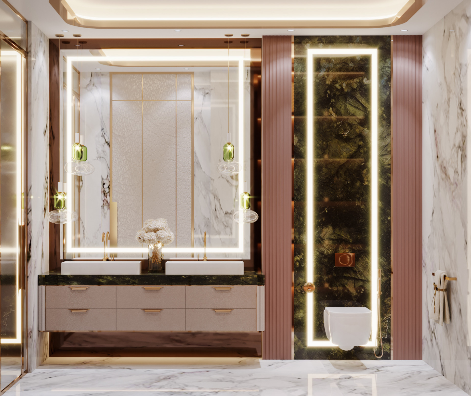تصميم حمام حصري