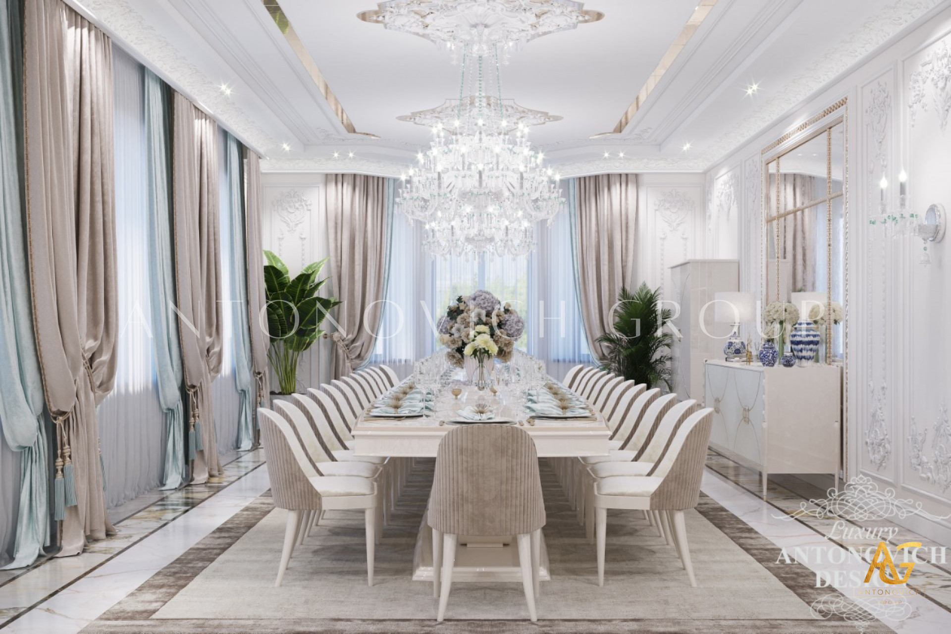 Most Luxurious Classical Dining Room Design