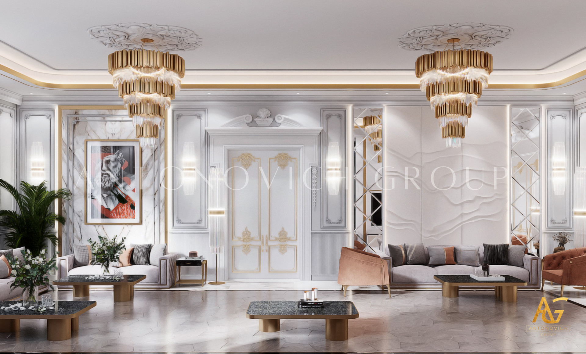 Sophisticated Majlis Design For Villa In Abu Dhabi
