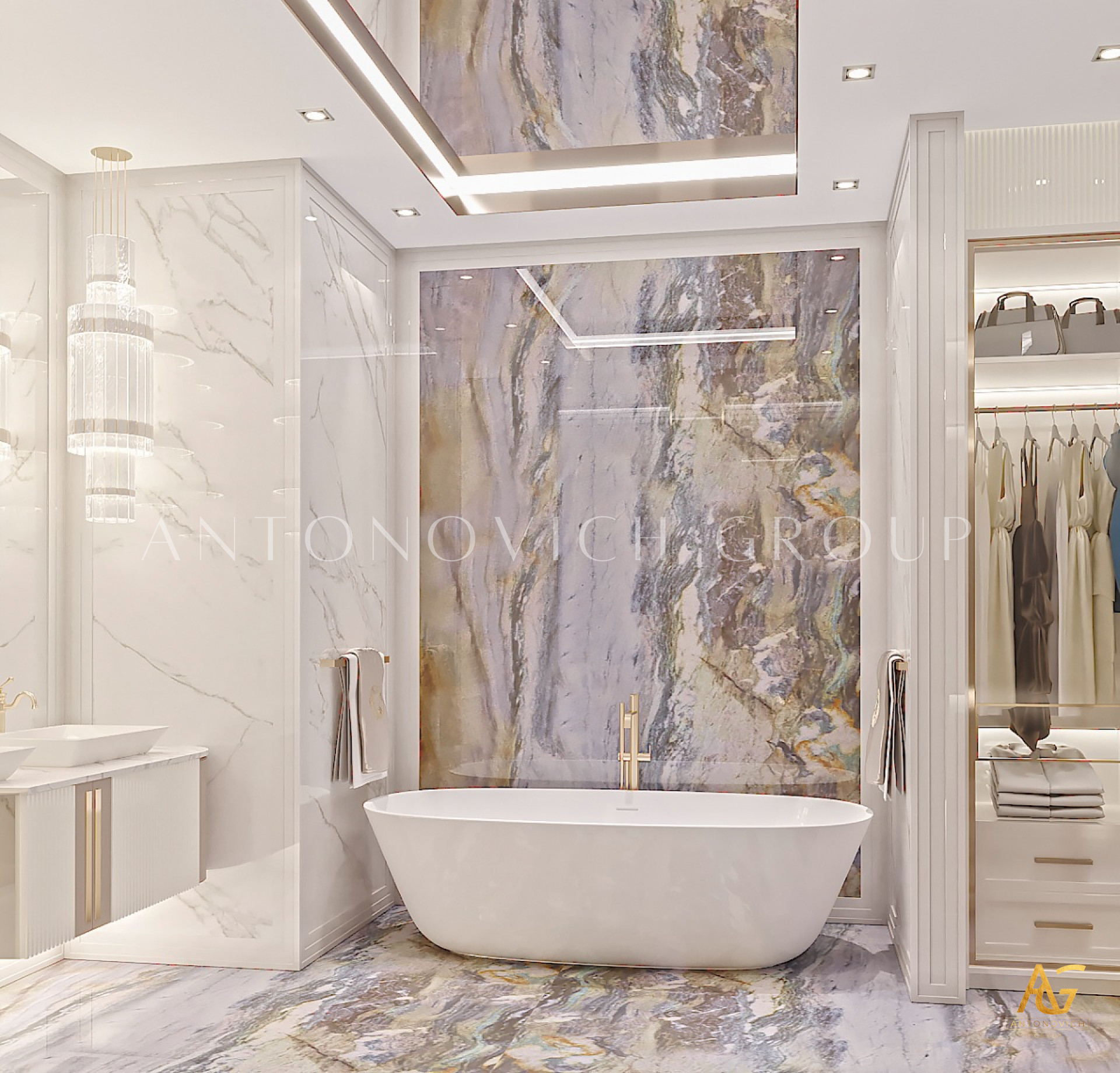 Light Bathroom Design Idea