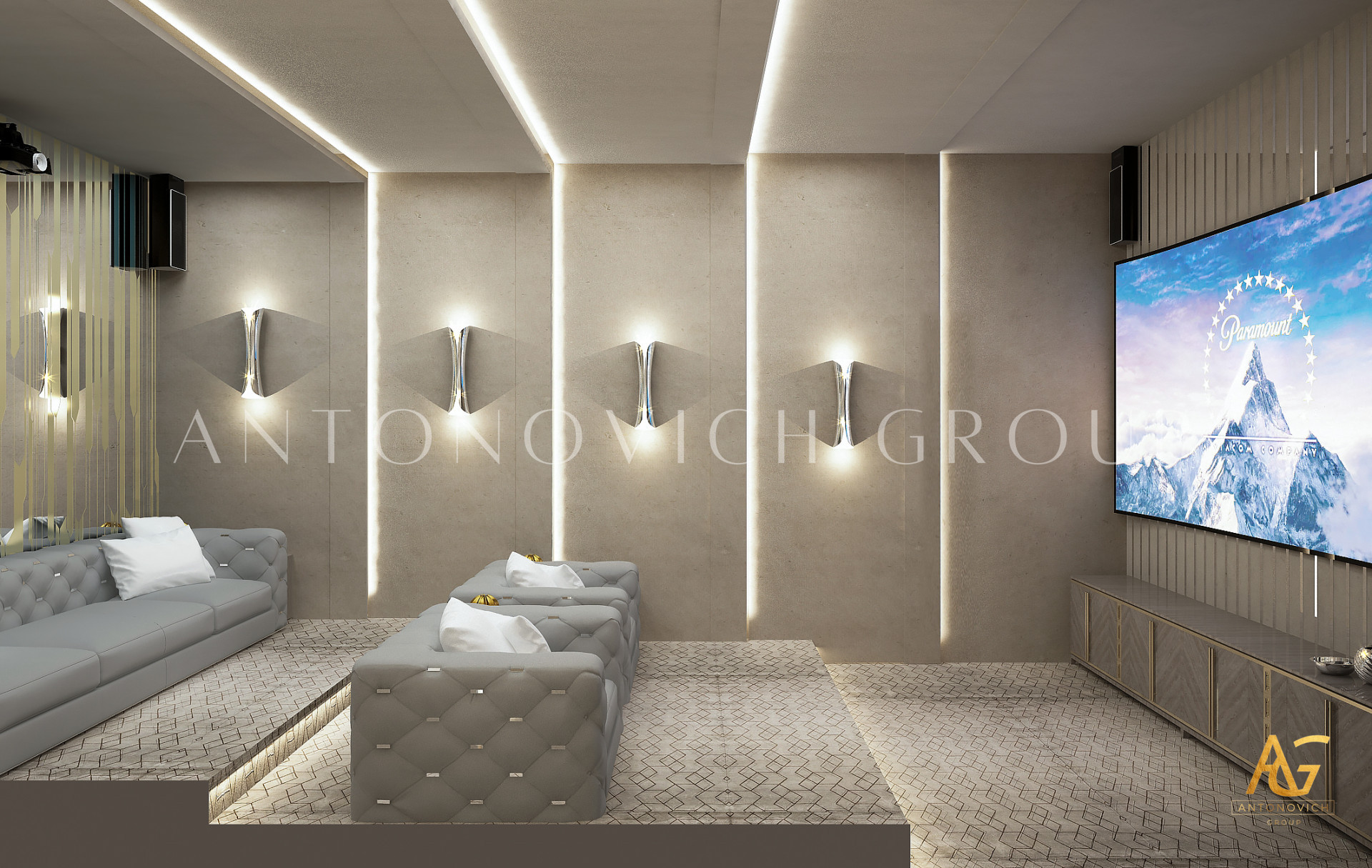 Home Cinema For Vila In Palm Jumeirah