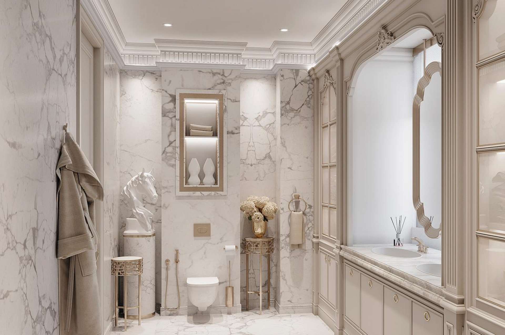 Comfortable Bathroom Interior Design