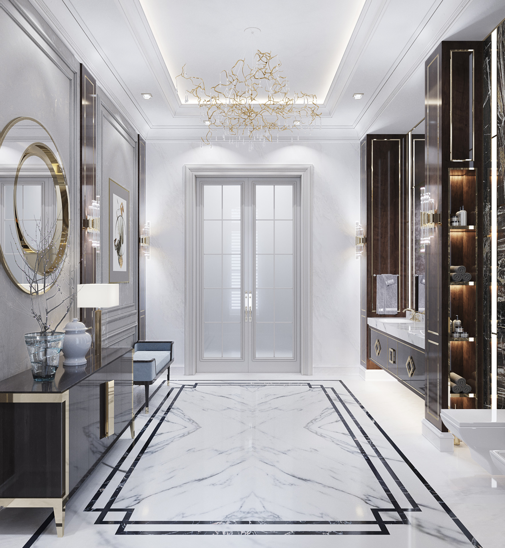 Gentle Bathroom Design Idea