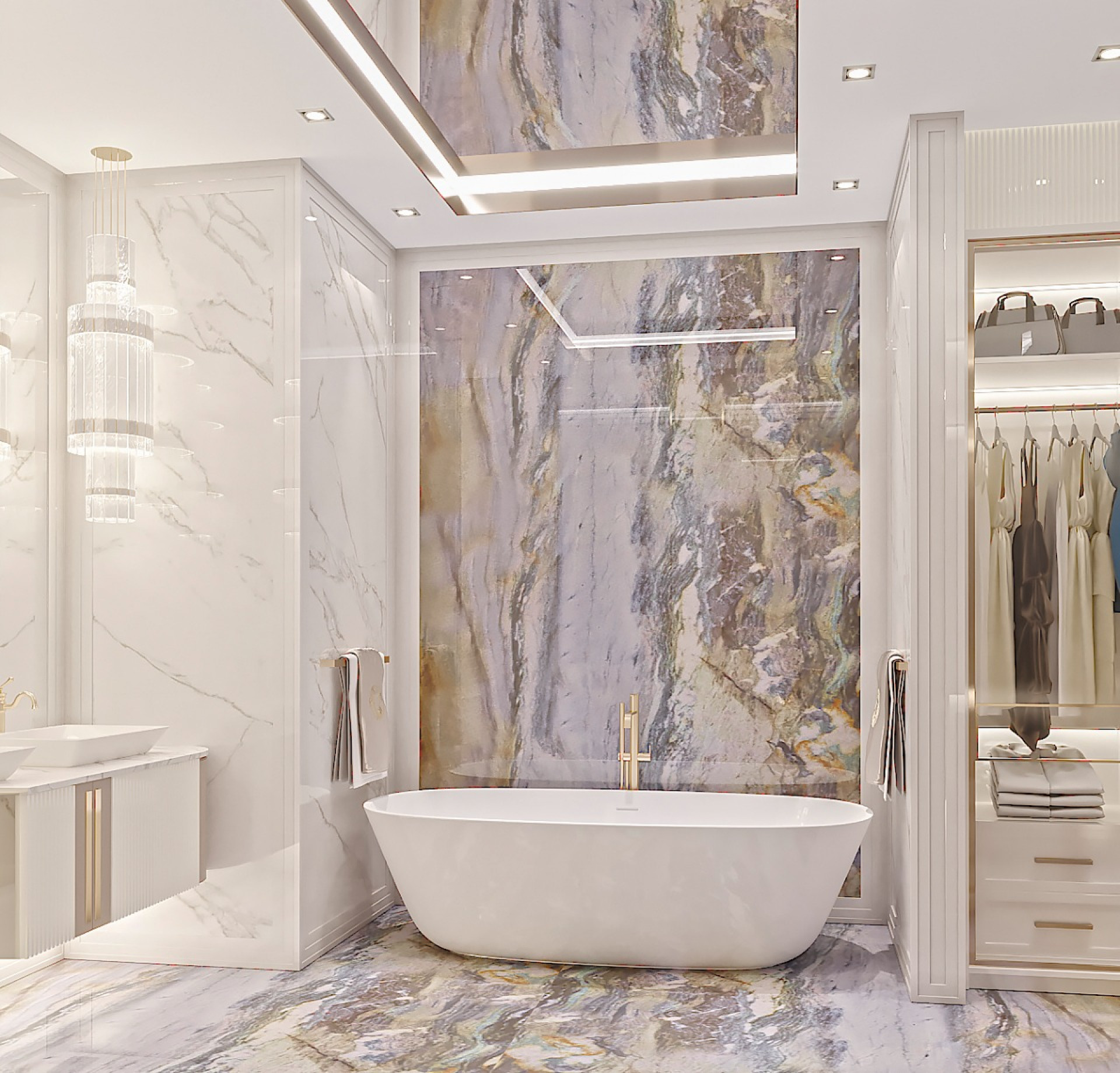 Light Bathroom Design Idea