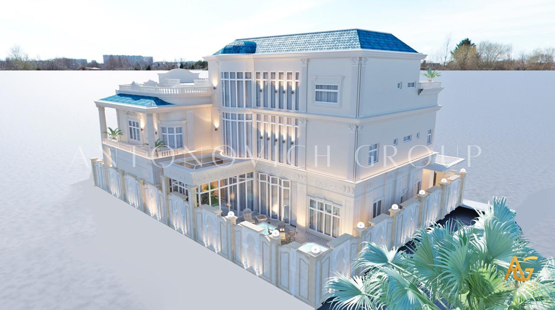 The Jeddah villa Saudi Arabia, Interior design and exterior design service