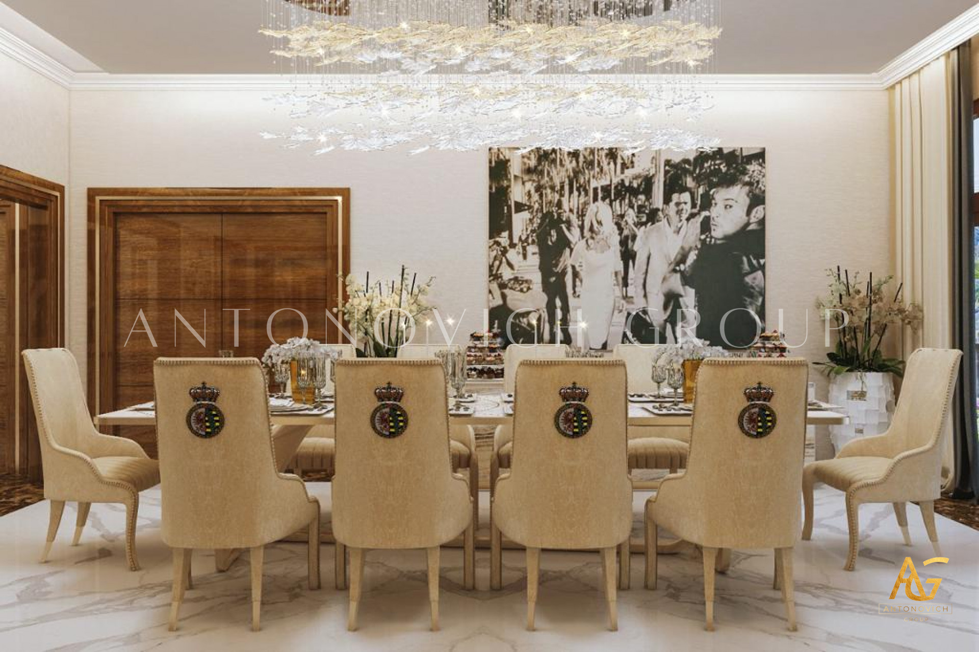 Family villa contemporary Arabic interior design
