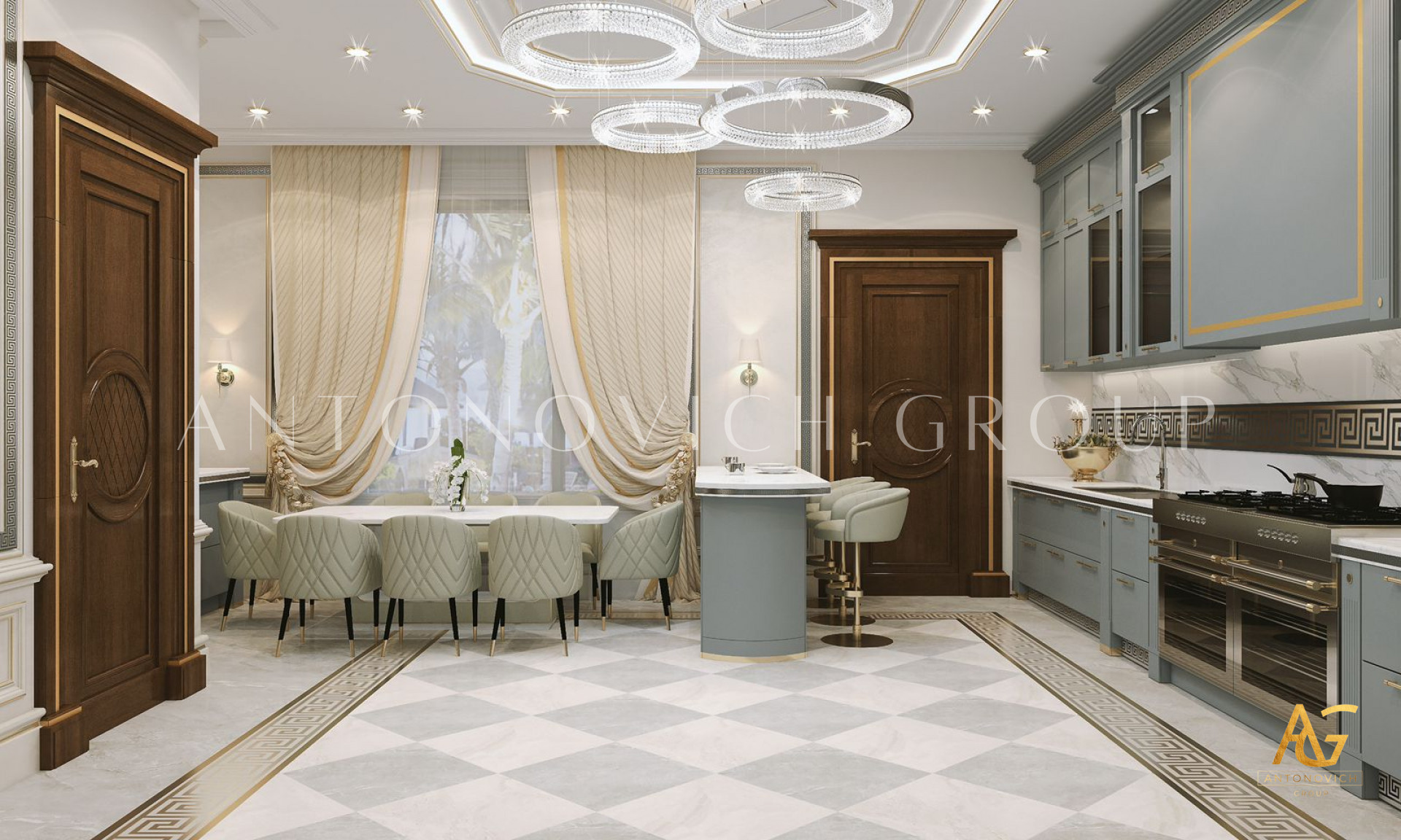 Villa kitchen design