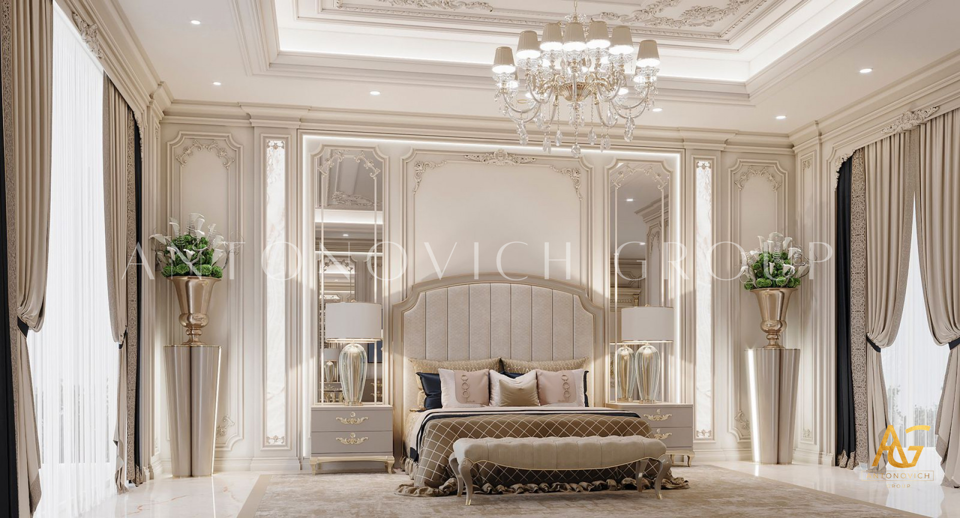 New classic villa design in Saudi Arabia