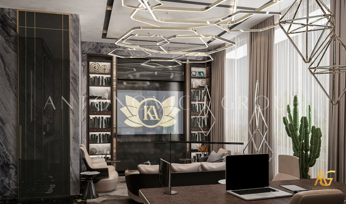 Luxurious interior design office in Riyadh