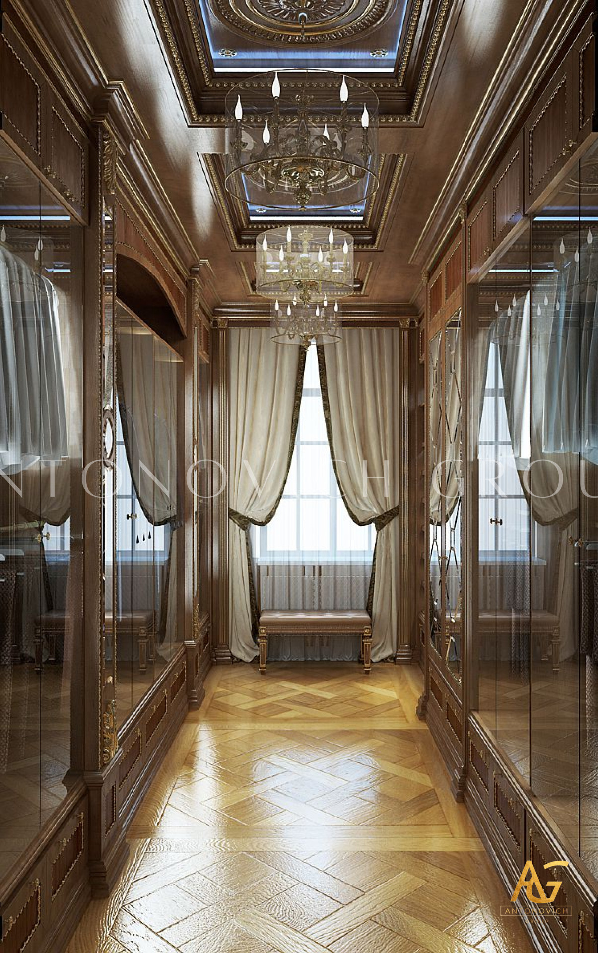 Luxury Dressing Room Interior Design in kingdom of Saudi Arabia