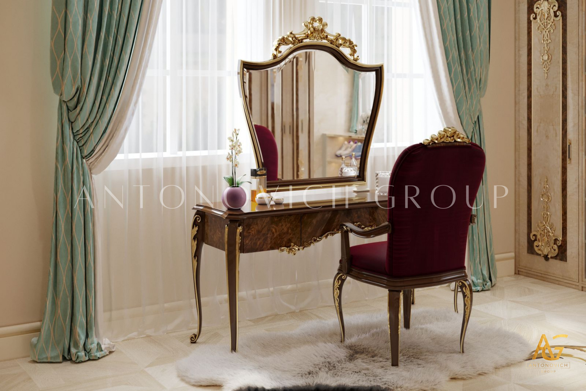 Luxury Interior Design for Dressing room in Saudi Arabia