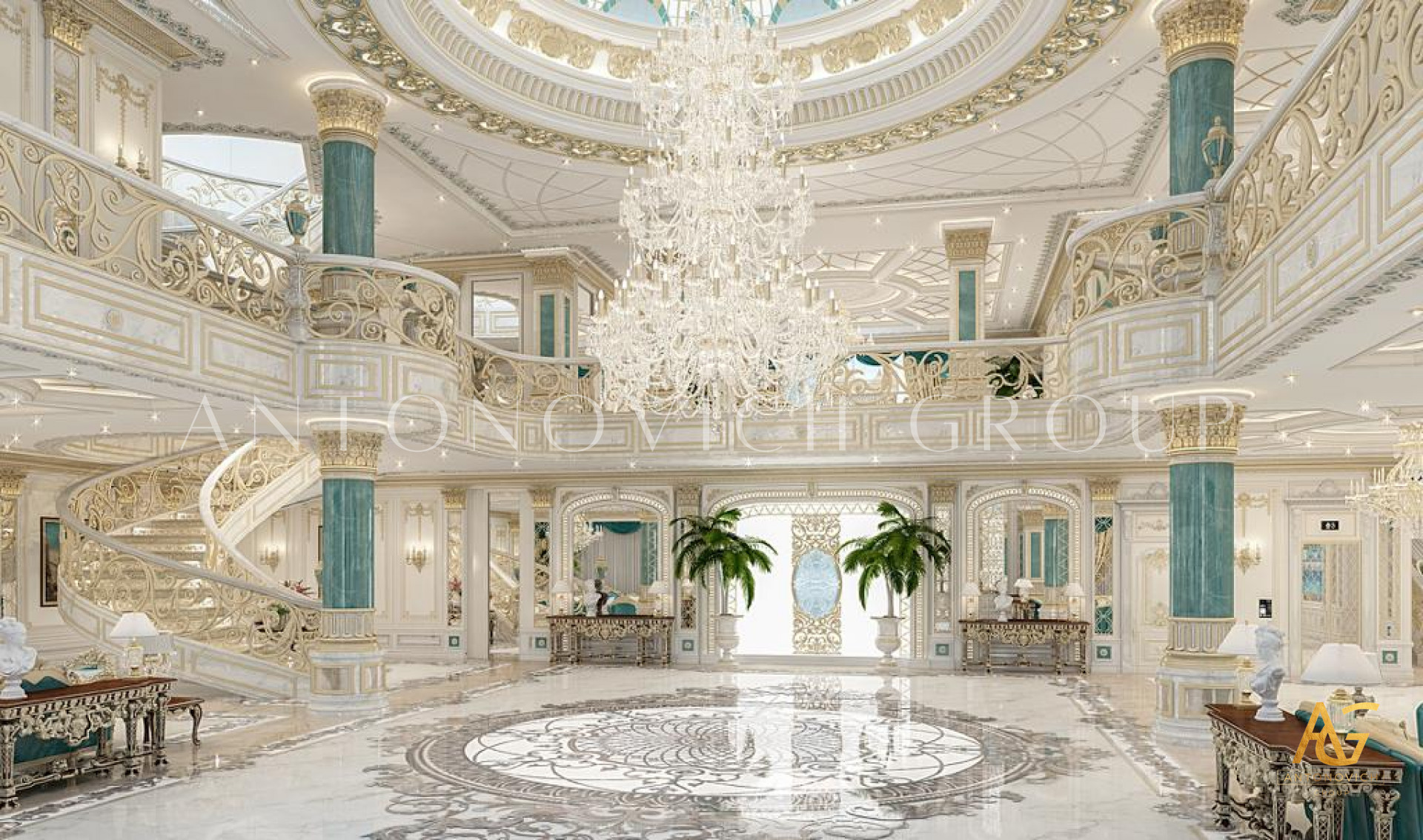 Luxury living room design project Riyadh
