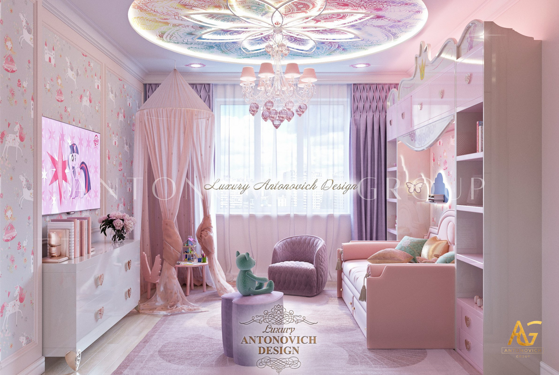Pink Kid`s Room Design