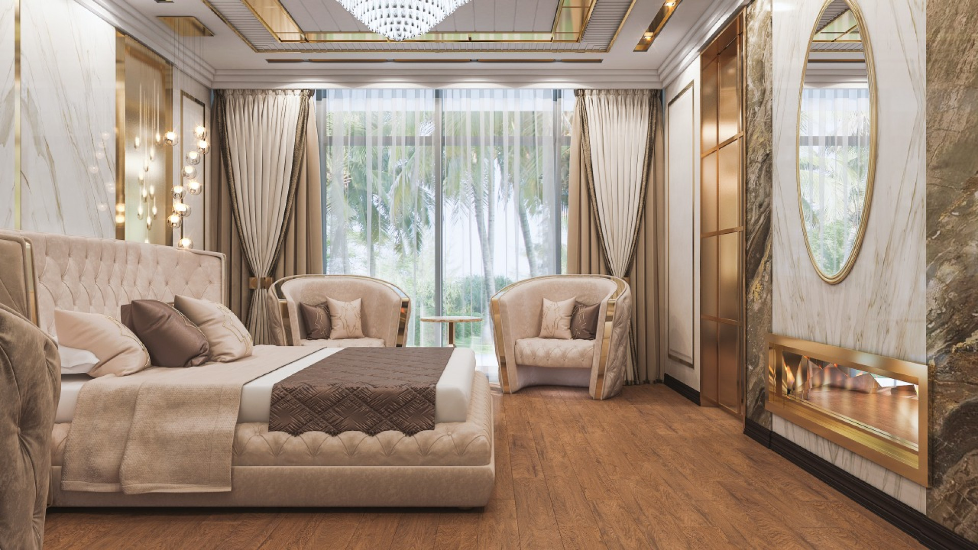 فكرة تصميم غرفة نوم مريحة