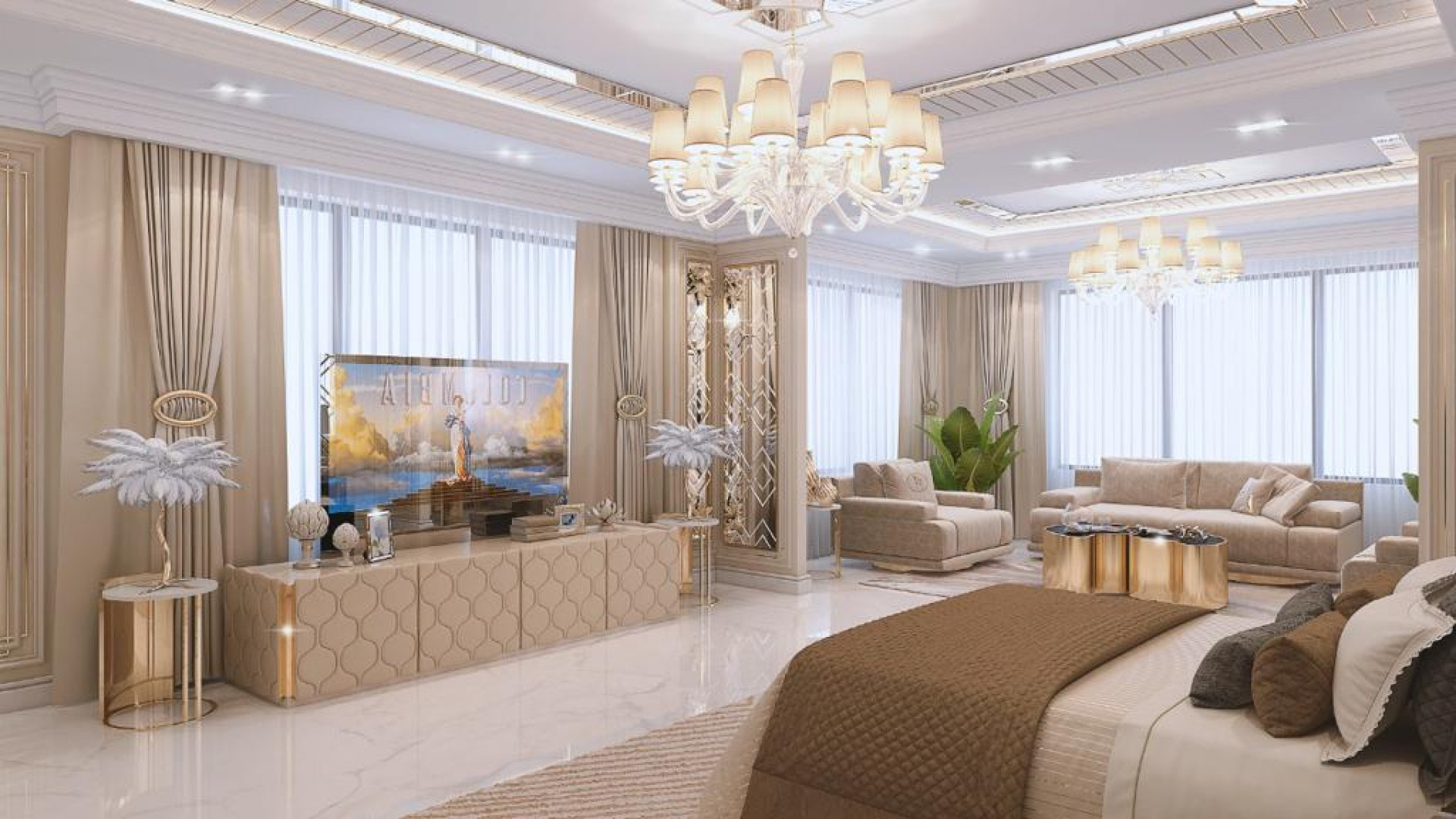 Spacious Elegant Interior Design