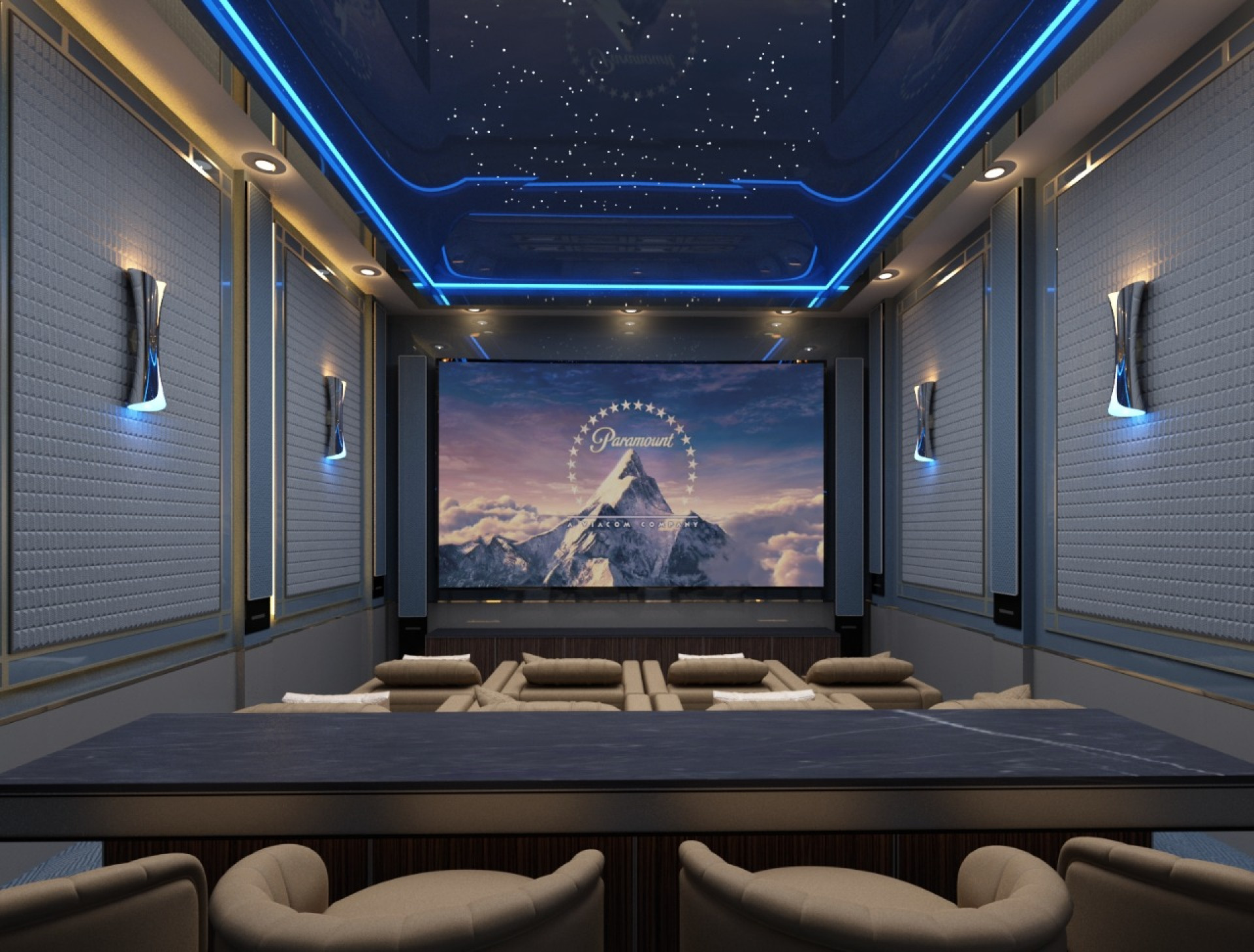 Comfortable Home Theatre Design